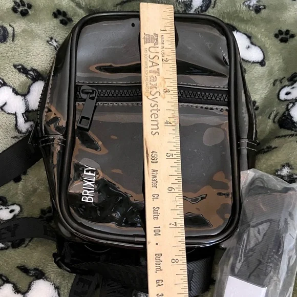 Brixton Glossy Transparent Black Belt/Crossbody Bag - Picture 7 of 8